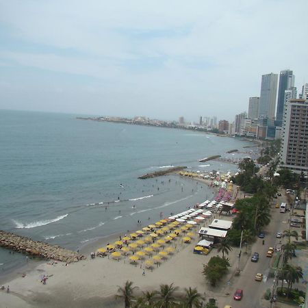 Apartamento , Vista A La Ciudad Antigua Y Playa Cartagena Eksteriør bilde