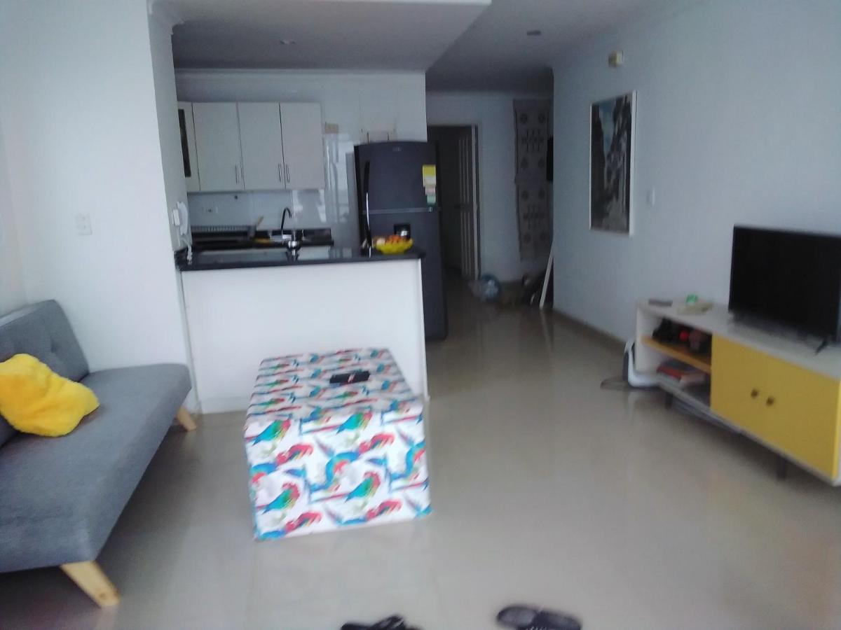 Apartamento , Vista A La Ciudad Antigua Y Playa Cartagena Eksteriør bilde