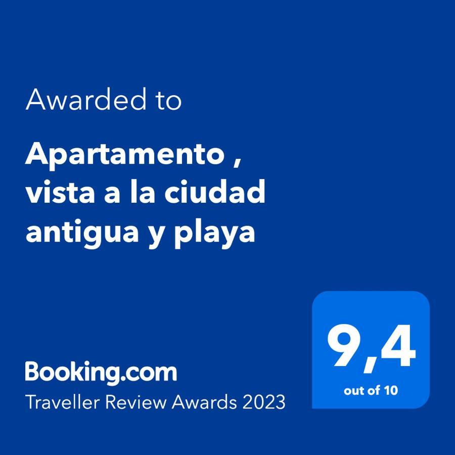 Apartamento , Vista A La Ciudad Antigua Y Playa Cartagena Eksteriør bilde